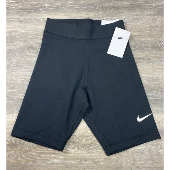 Nike Size XS Sportswear Women's High-Waisted 8" Biker Shorts DV7797-010 NEW - Picture 1 of 8